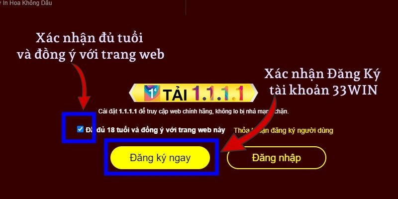 Xác nhận thông tin và quyết định tạo tài khoản